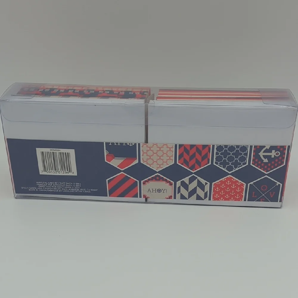 Craft Smith Textured Cards & Envelopes Set Of 80 4.25 In X 5.5 In Red White Blue